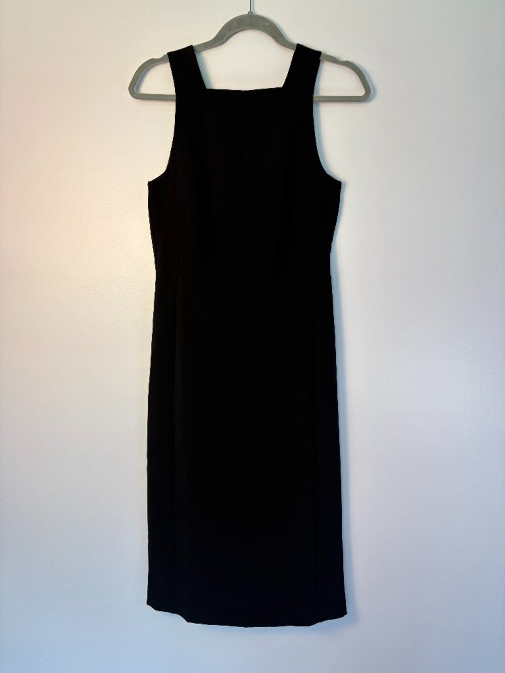 Ann Taylor Solid Black Sleeveless Pencil Dress
